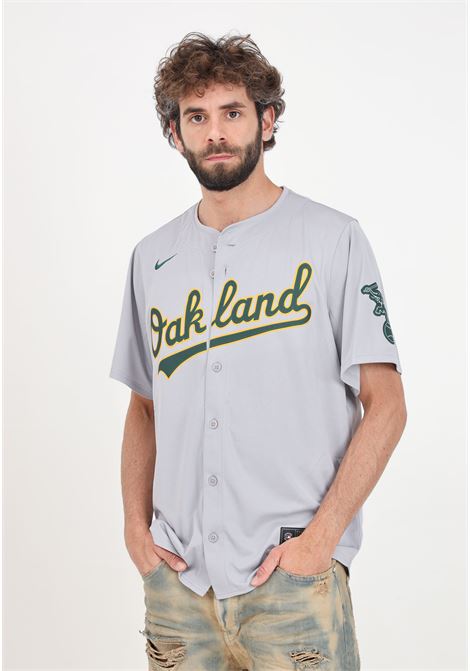 Men's Oakland Athletics Nike Official Replica Gray Short Sleeve Shirt NIKE | T7LM-FZRD-FZ-L23ATMOSPHERE GREY